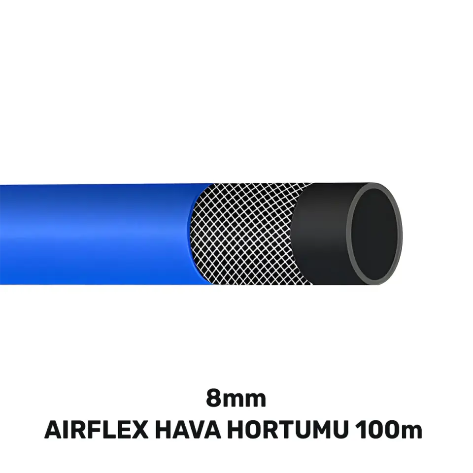 SGS 8 MM AIRFLEX HAVA HORTUMU 100 MT MAVİ SGS 4331