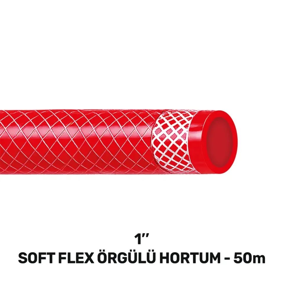 SGS 1'' SOFTFLEX ÖRGÜLÜ HORTUM 50 MT SGS 4344