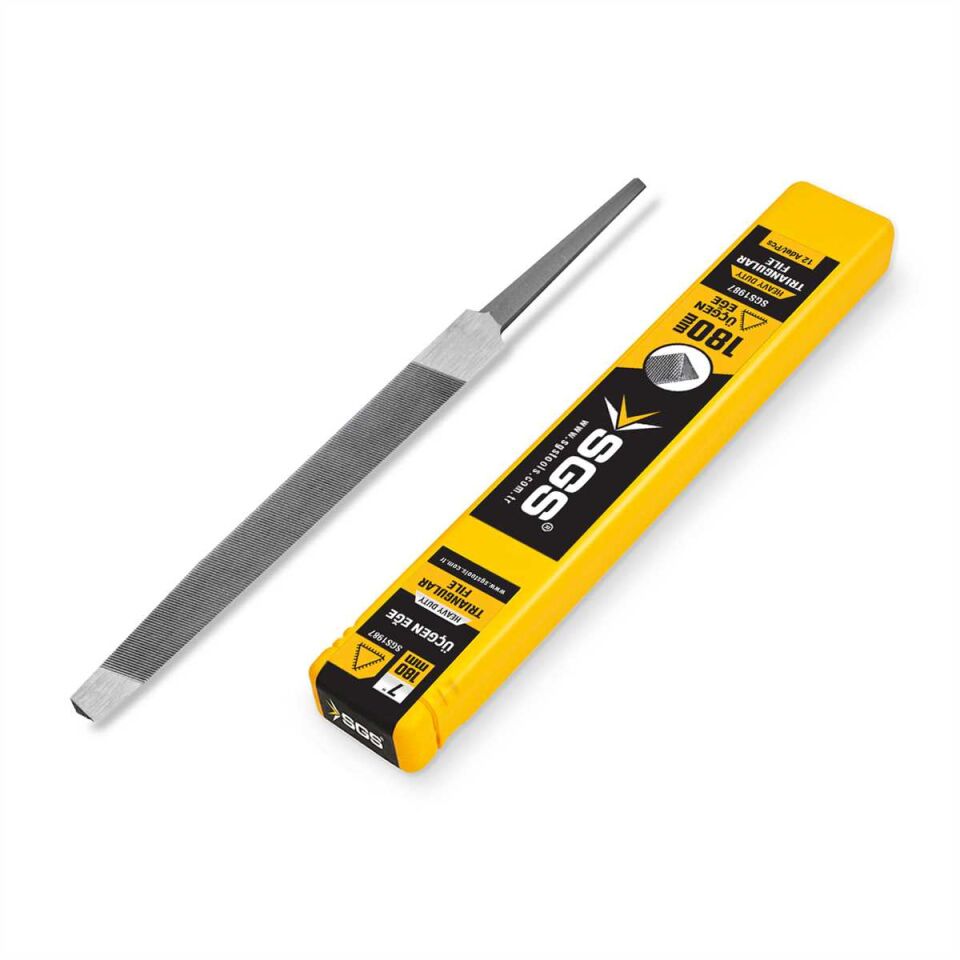 SGS ÜÇGEN EĞE REGULAR KALIN DİŞ 180 MM 7''
