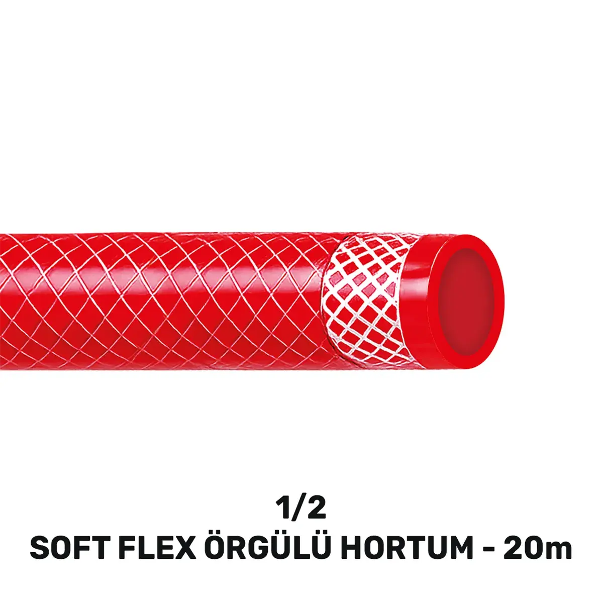 SGS 1/2 SOFTFLEX ÖRGÜLÜ HORTUM 20 MT SGS 4353