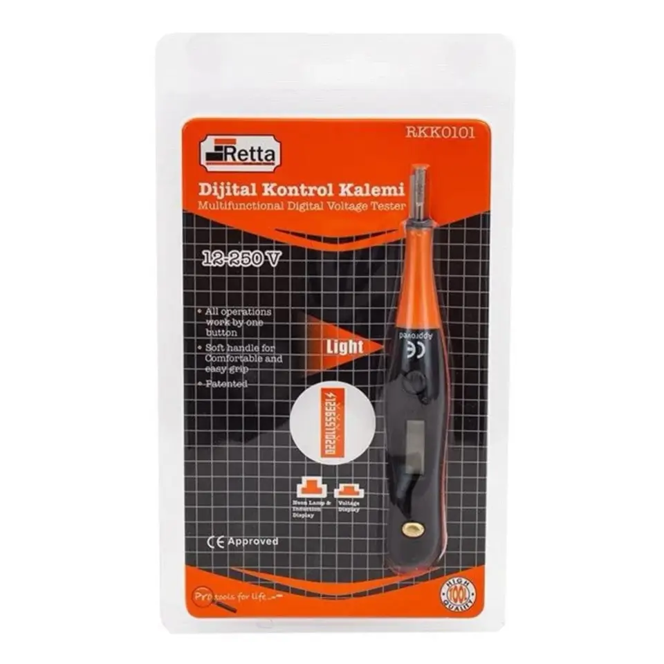 RETTA RKK0101 KONTROL KALEMİ DİJİTAL 12-250V