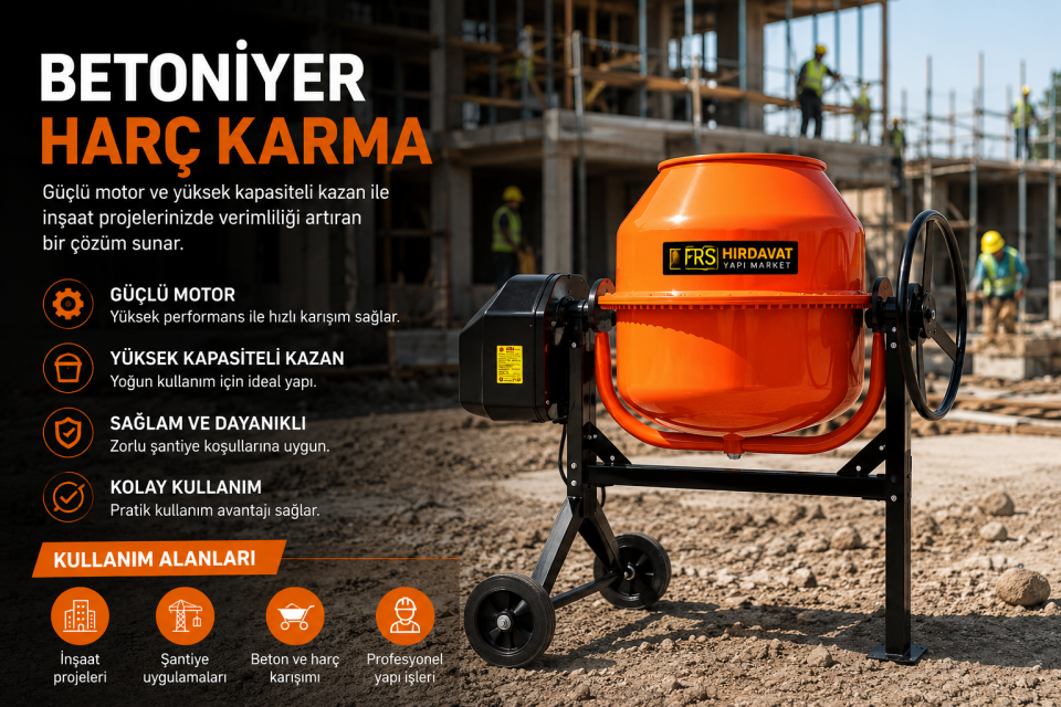 HARÇ KARMA BETONİYER 210 LT