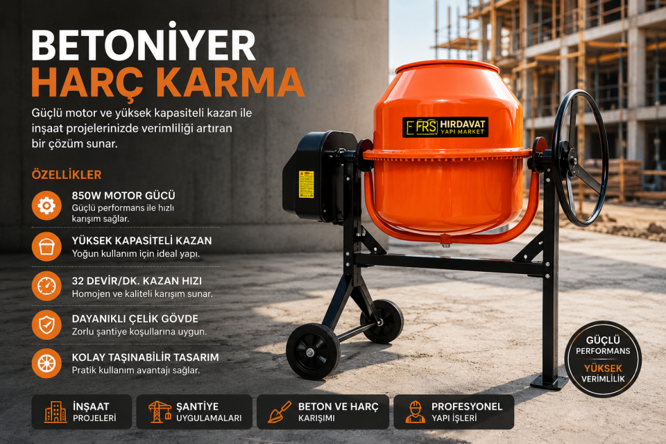 HARÇ KARMA BETONİYER 210 LT