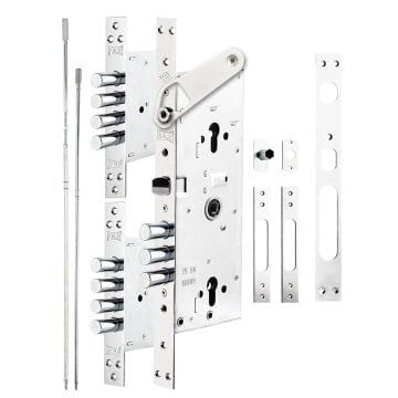 Kale 256G Multisistem Merkezi Çelik Kapı Kilidi Gizli Emniyet Kelepçeli