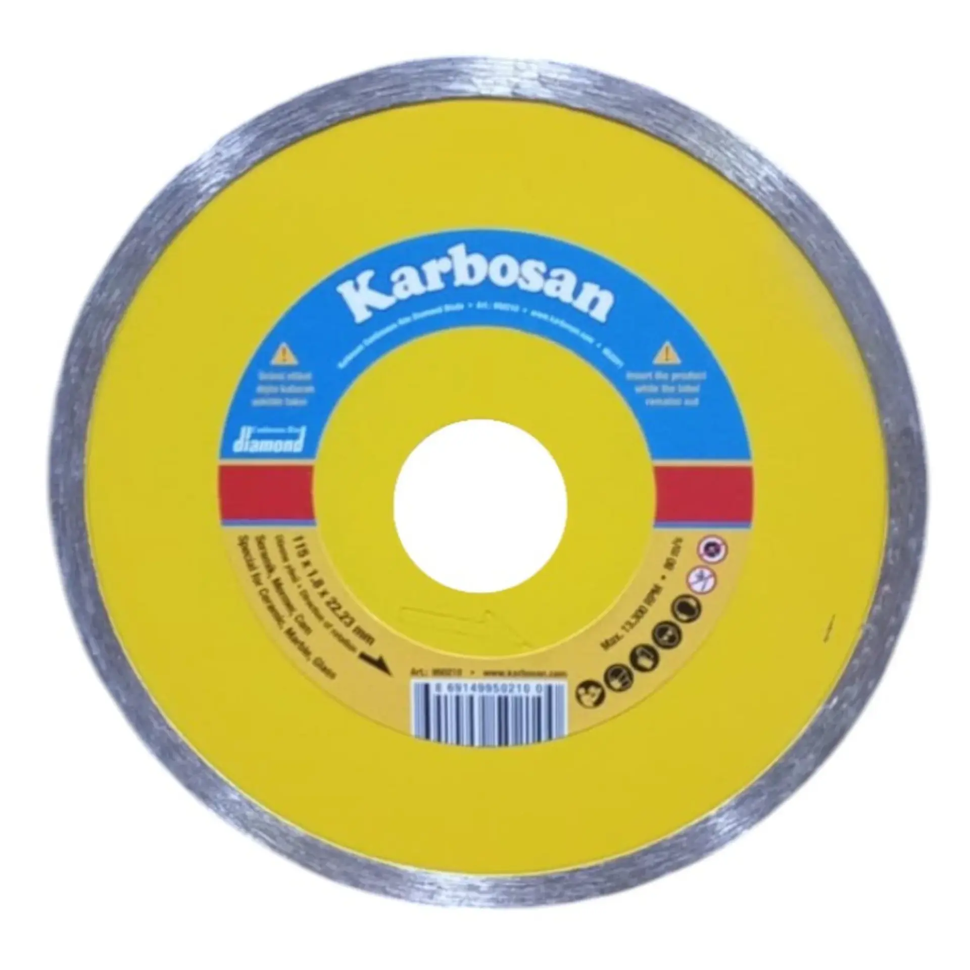 KARBOSAN SÜREKLİ ELMAS KESİCİ 115x1.8x22 (950210)