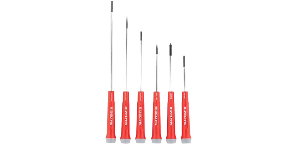 İZELTAŞ Elektronikçi Tip (Klemens) Tornavida Seti (6 Parça)