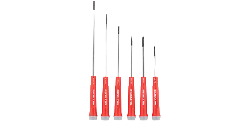 İZELTAŞ Elektronikçi Tip (Klemens) Tornavida Seti (6 Parça)