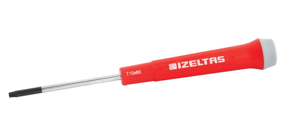 İZELTAŞ Elektronikçi Tip (Klemens) Torx Uçlu Tornavida T6