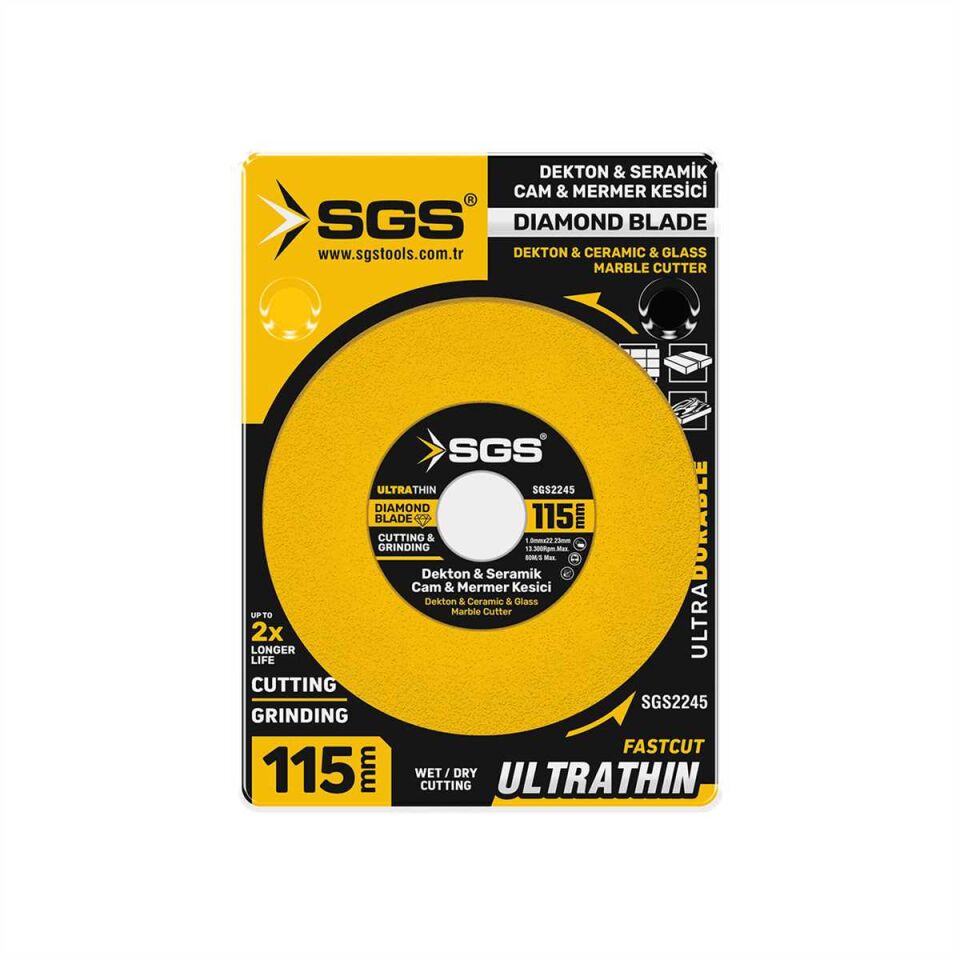 CAM-DEKTON-SERAMİK-MERMER HASSAS ELMAS KESİCİ 115 MM