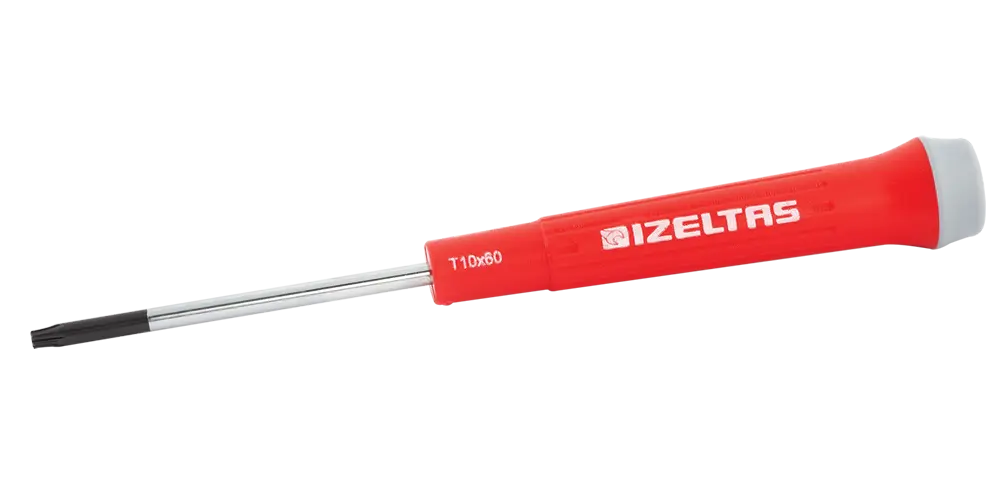 İZELTAŞ Elektronikçi Tip (Klemens) Torx Uçlu Tornavida T10