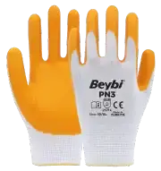 Beybi PN3 Polyester Örme Nitril Eldiven