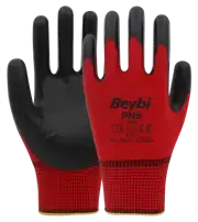 Beybi PN5 Polyester Örme Nitril Eldiven