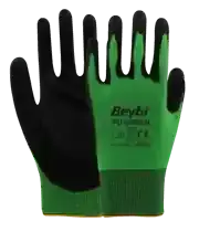 Beybi Pu Green Poliüretan Kaplı Polyester Örme Eldiven