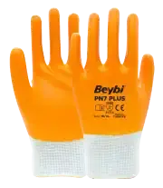 Beybi PN7+ Polyester Örme Nitril Eldiven