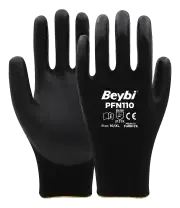 Beybi PFN110 Polyester Örgü Üzeri ½ Köpük Nitril Kaplı Eldiven