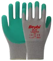 Beybi PL17 Legend Polyester Örme Lateks Eldiven