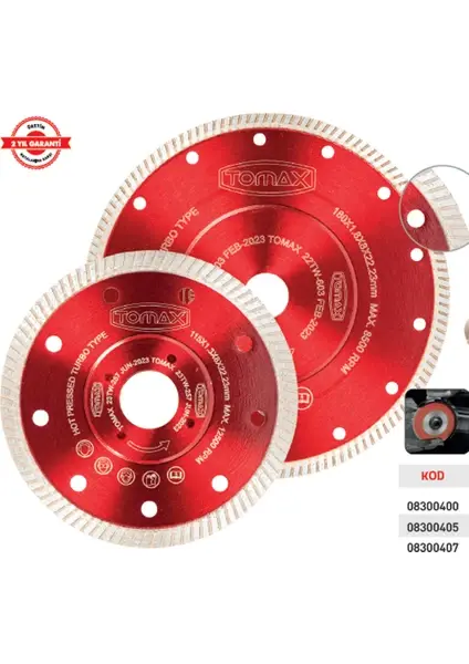Tomax Hassas Seramik Fayans Kesici Ince 115 x 1.3 x 22 mm