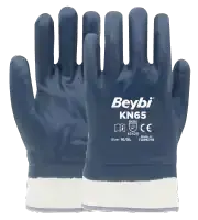 Beybi Petrolcü Eldiveni KN65 Pamuk Nitril Eldiven