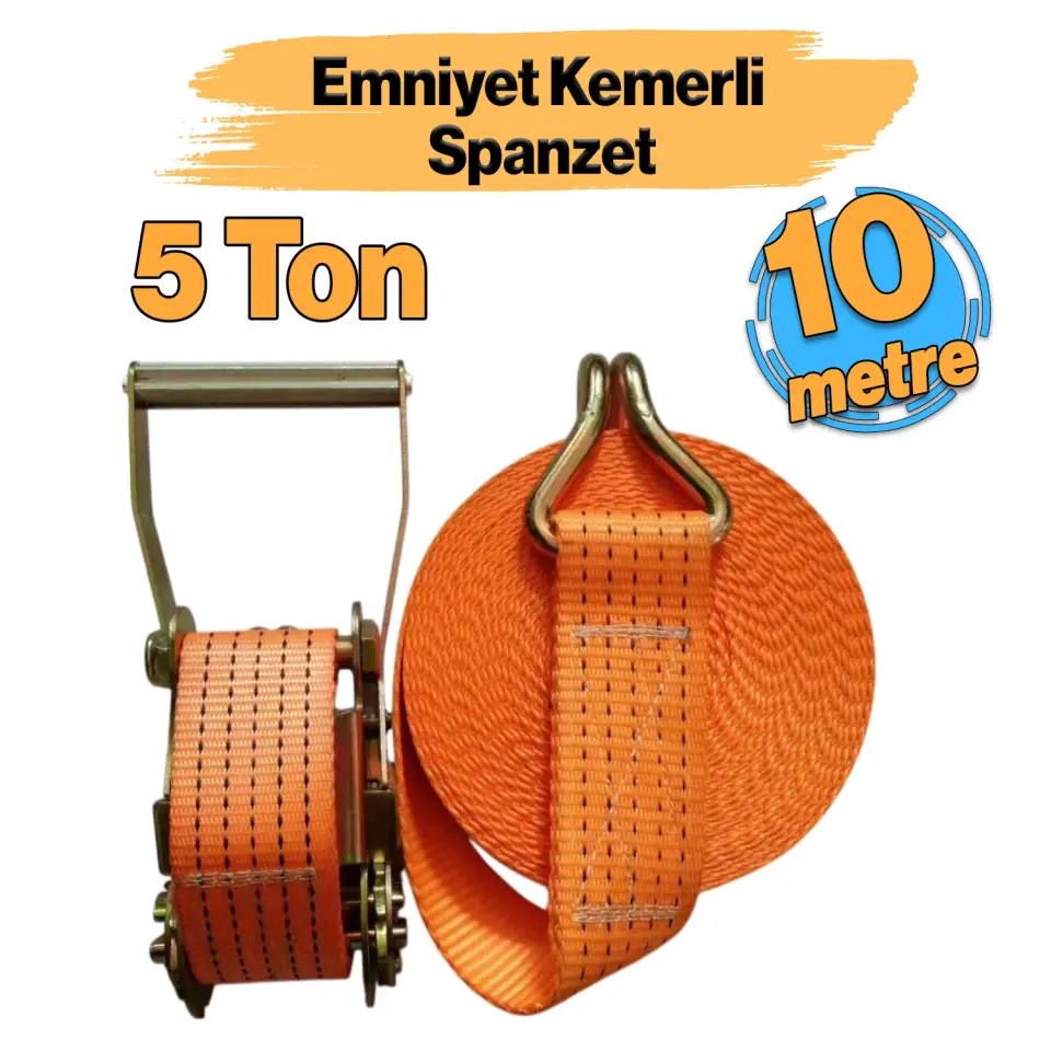 OTO YÜK BANTI SPANZET 5 TON 10 MT