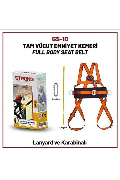 PARAŞÜT TİPİ EMNİYET KEMERİ BEL DESTEKLİ