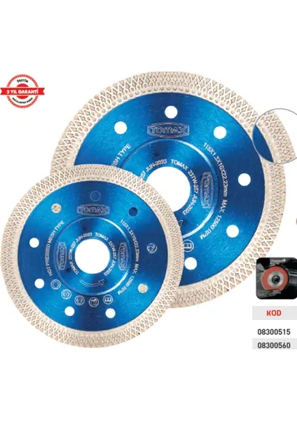 Tomax Çapraz Dişli Hassas Kesim 115 x 1,3 x 22,23