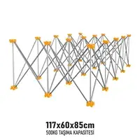 SGS KATLANIR ÇALIŞMA TEZGAHI ALÜMİNYUM 117*60*85 CM SGS 921