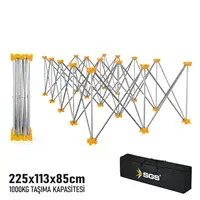 SGS KATLANIR ÇALIŞMA TEZGAHI ALÜMİNYUM 225*113*85 CM SGS 922