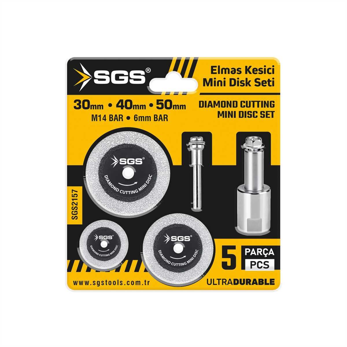 SGS ELMAS KESİCİ MİNİ DİSK SETİ 5 PARÇA SGS 2157