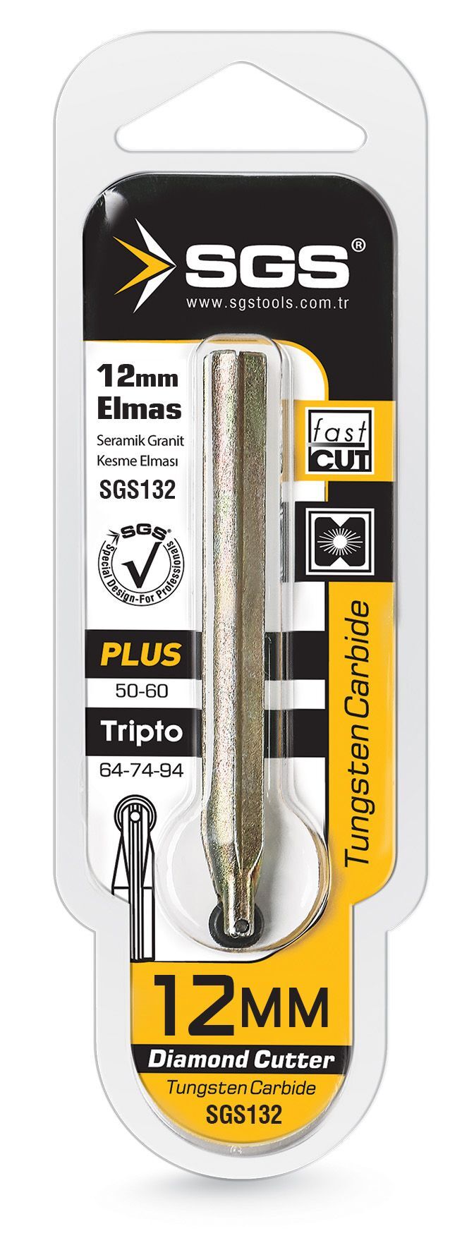 SGS SERAMİK-GRANİT KESME ELMASI 12MM SGS 132