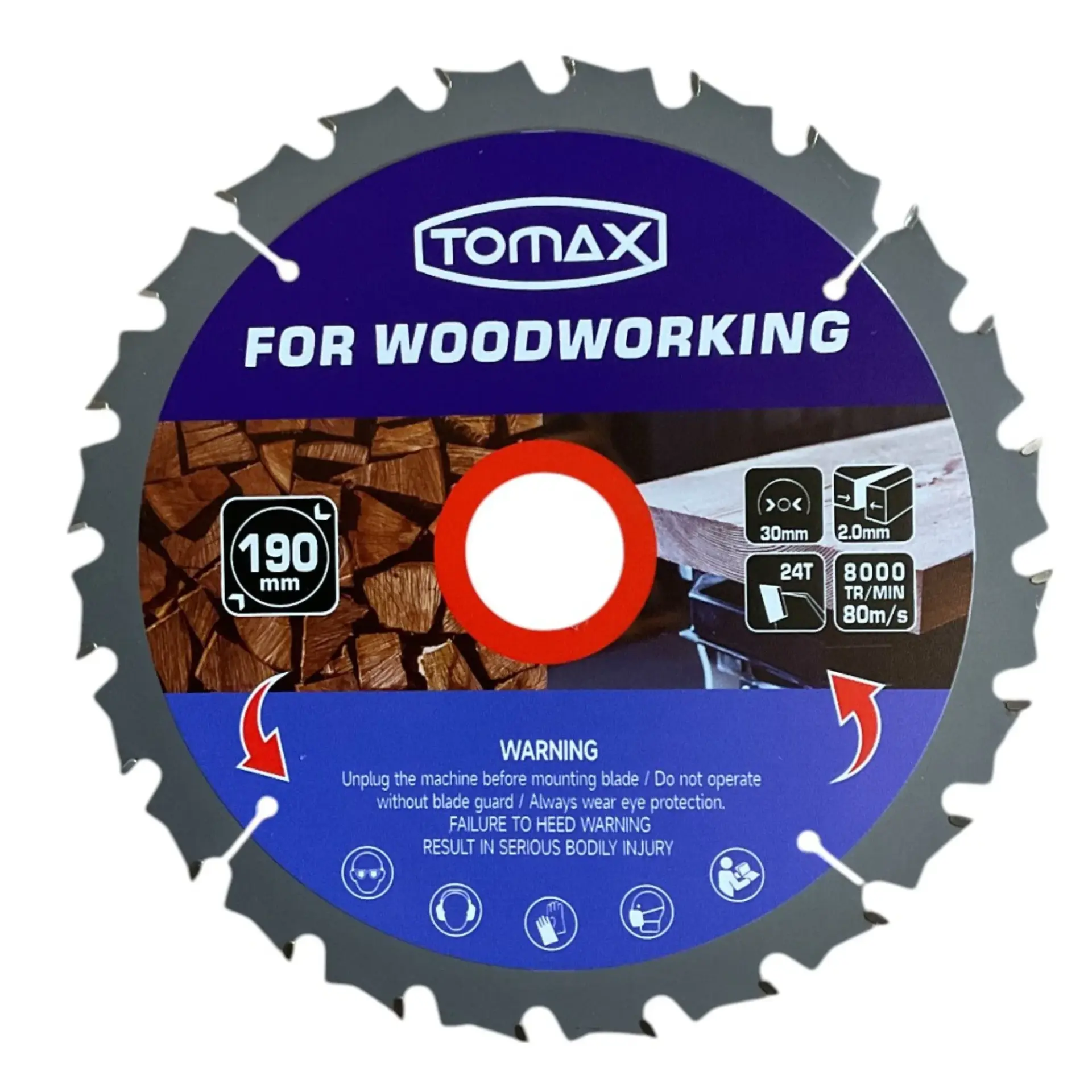 TOMAX SUNTA KESME TESTERE 190x2.0x24 DİŞ