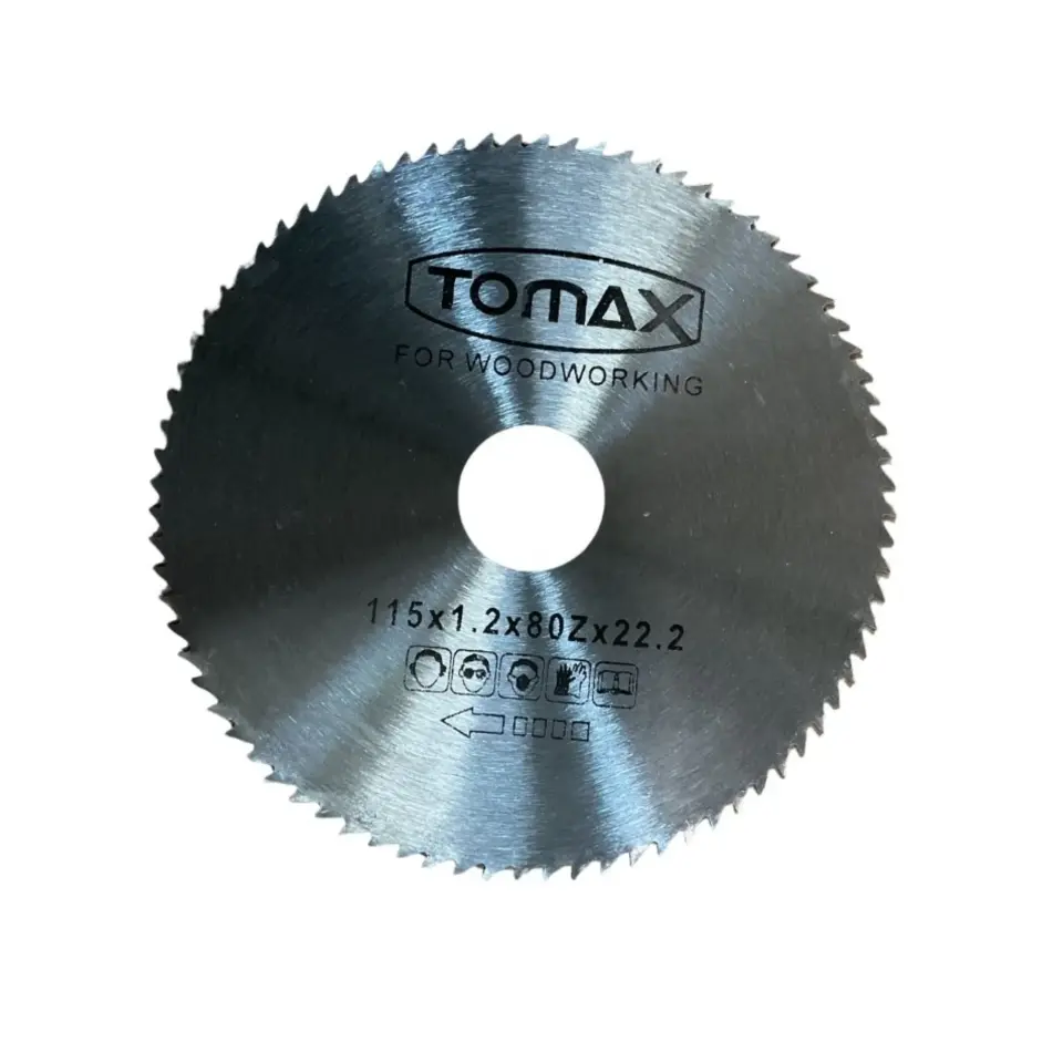 TOMAX AĞAÇ DAİRE TEST.ELMASSIZ 115x1.2x80Zx22.2