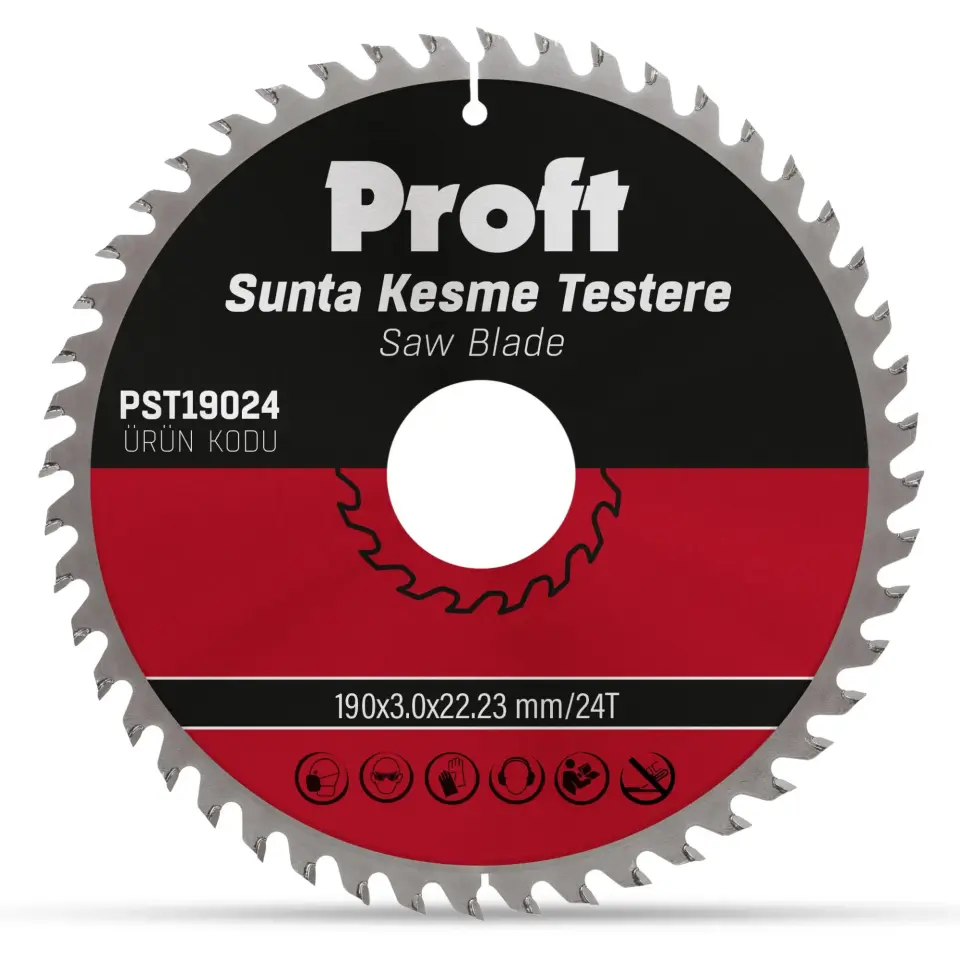 PROFT SUNTA KESME TESTERE 190x3.0 (PST19024) 24 DİŞ