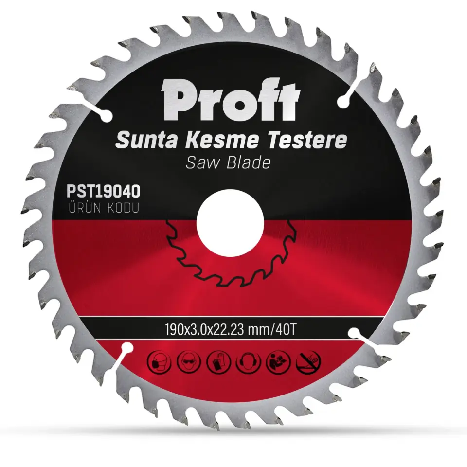 PROFT SUNTA KESME TESTERE 190x3.0 (PST19040) 40 DİŞ