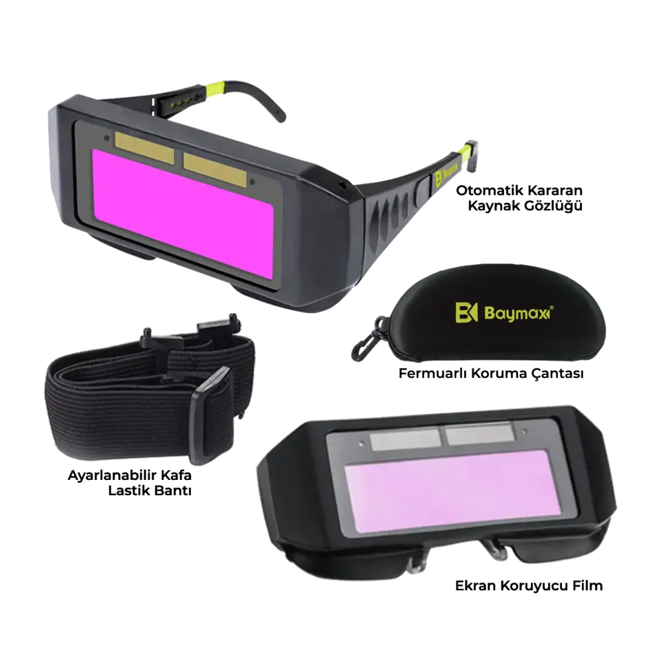 BAYMAX OTOMATİK KARARAN KAYNAK GÖZLÜK BX-3200