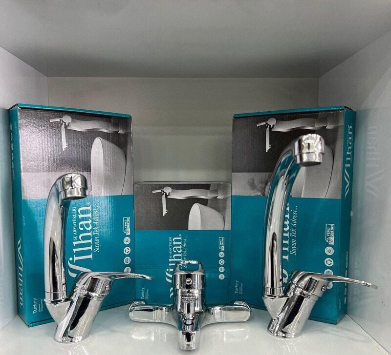 İLHAN MİX 3'LÜ BATARYA SETİ  LAVABO+BANYO EVYE BATARYA