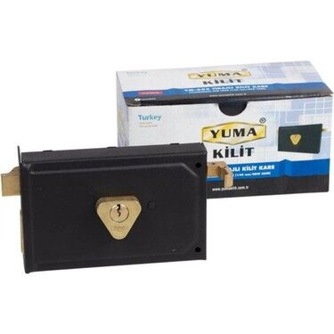 YUMA TRAJLI DEMİR KAPI KİLİDİ 14 CM KARE YM-602