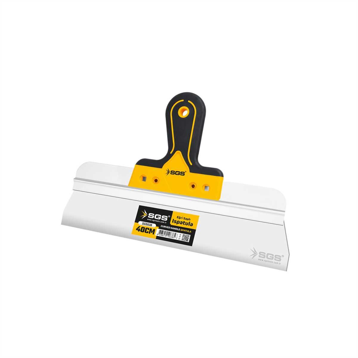 SGS EĞRİ SAPLI ISPATULA 40 CM (PASLANMAZ ÇELİK) SGS 638