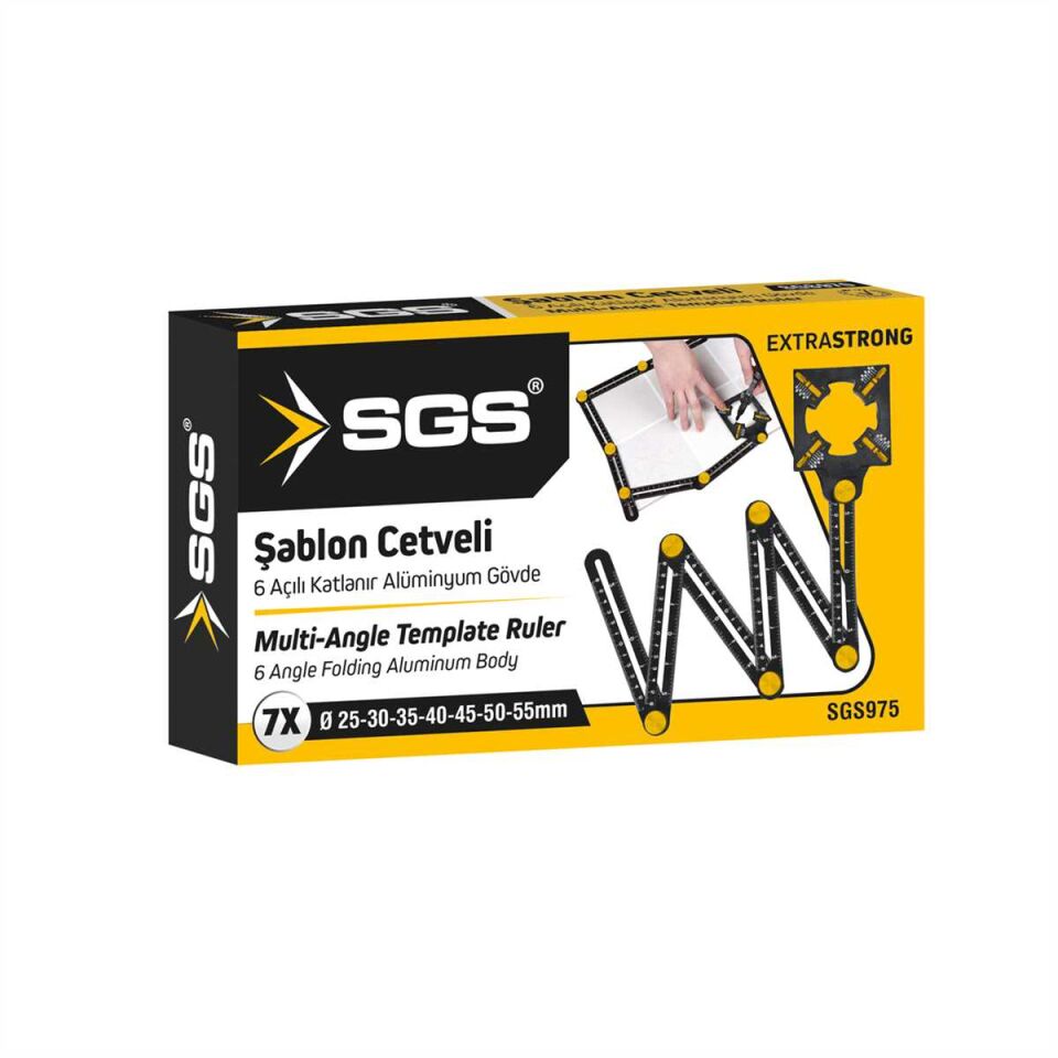 SGS 6 AÇILI KATLANIR POZİSYON CETVELİ AYARLI SGS 975