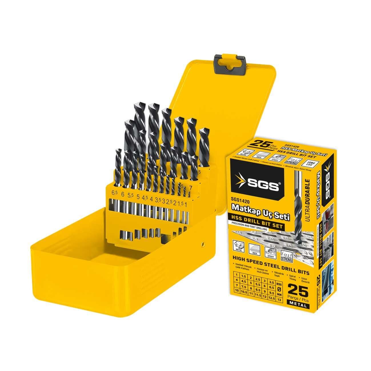 25 PARÇA HSS MATKAP UCU SETİ