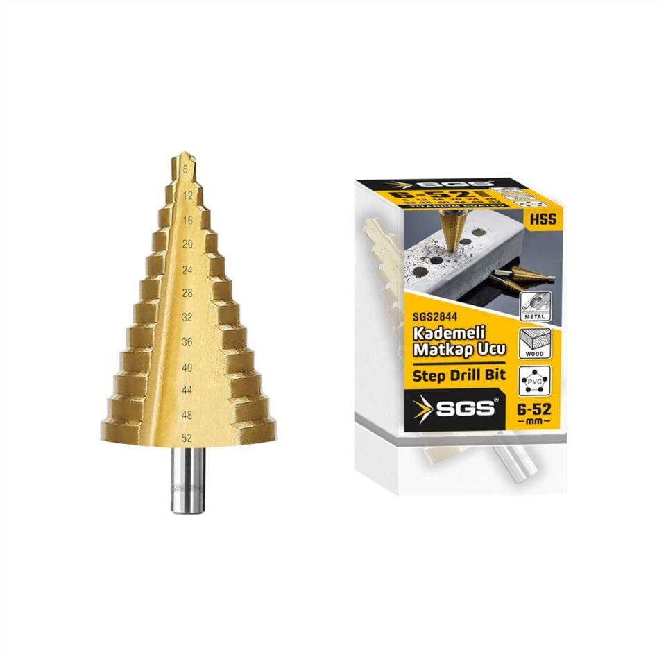 HSS KADEMELİ MATKAP UCU 6-52 MM